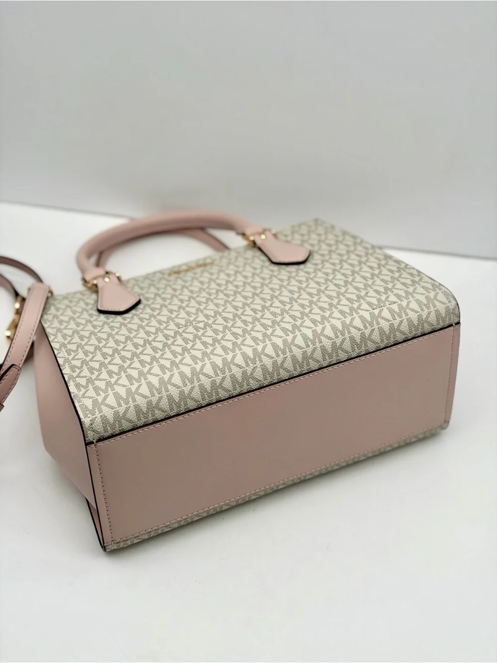 Michael Kors Marilyn Medium Signature Logo Convertible Satchel Crossbody Bag